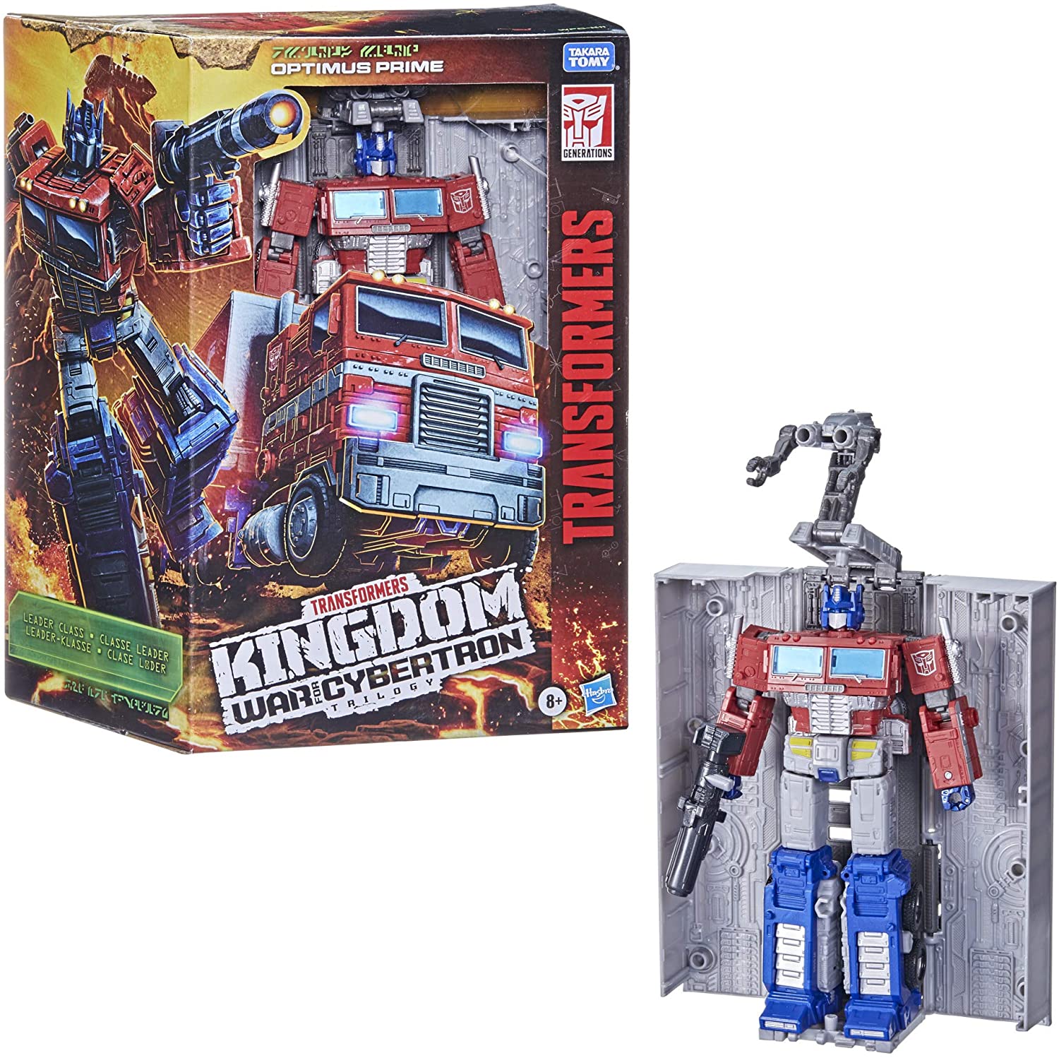 Hasbro Transformers Generations War for Cybertron Kingdom Leader WFC-K11 Optimus Prime Figure ฮาสโบร ทรานสฟอเมอร์ส เจเนอเรชั่น วอร์ ฟอร์ ไซเบอร์ตรอน คิงดอม ลีดเดอร์ คลาส WFC-K11 หุ่นยนต์ออพติมัส ไพรม์ 7 นิ้ว ลิขสิทธิ์แท้
