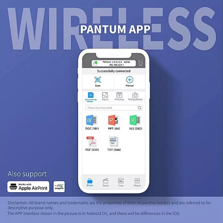 ขายถูก เครื่องพิมพ์/เครื่องปริ้น/printer เลเซอร์ขาว-ดำ ไร้สาย PANTUM Fast Speed Mono Laser Printer Wi-Fi/Duplex /Pantum P3010DW ประกันศูนย์ 3ปี