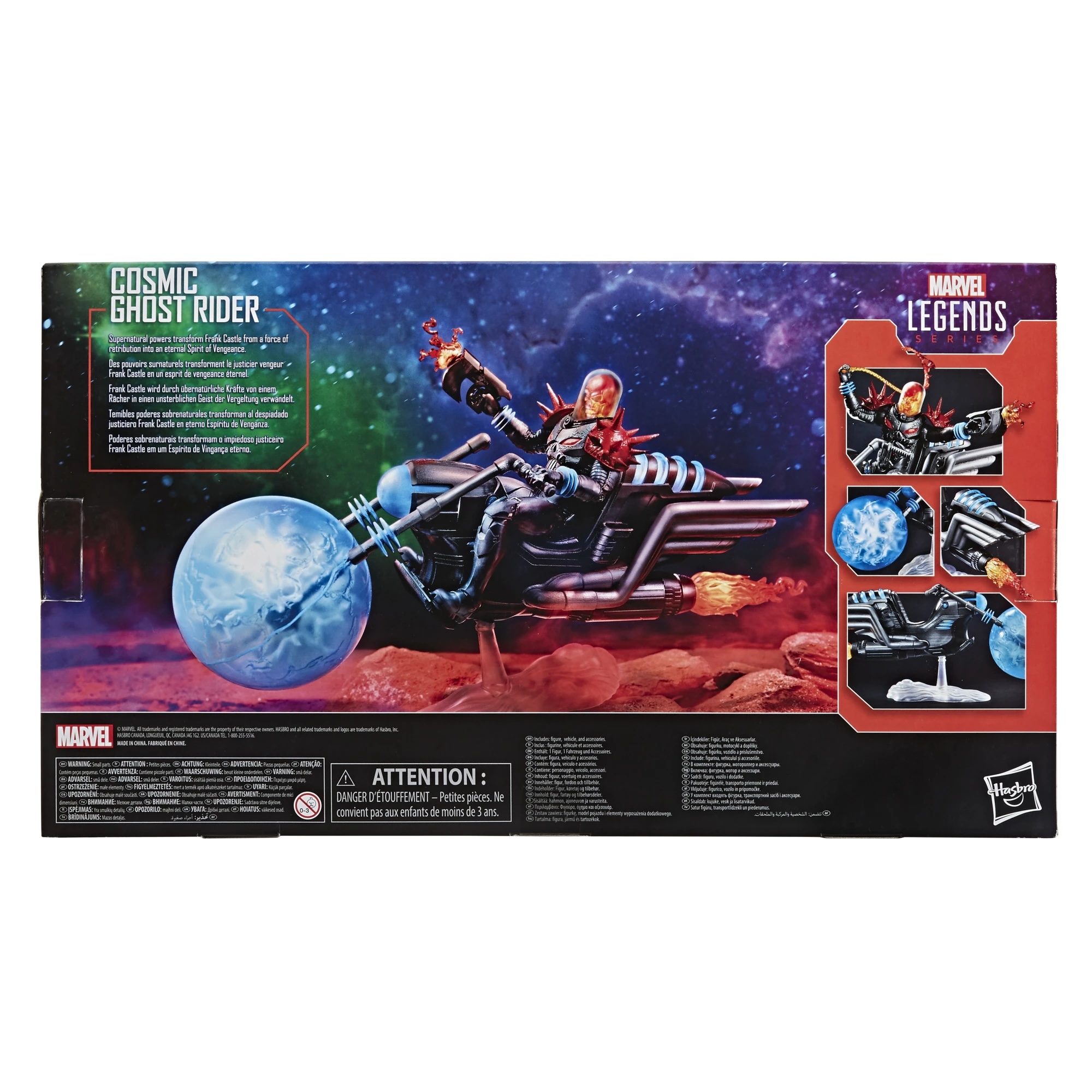 Hasbro Marvel Legends Series Cosmic Ghost Rider 6-inch Figure ฮาสโบร มาร์เวล เลเจนด์ ซีรี่ย์ส หุ่นโมเดลฟิกเกอร์ คอสมิค โกสท์ ไรเดอร์ ขนาด 6 นิ้ว พร้อมมอเตอร์ไซด์ ลิขสิทธิ์แท้