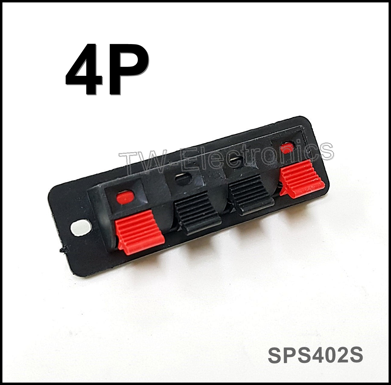 แท็ปลำโพงแบบกด4P (สี่เหลี่ยมผืนผ้า)