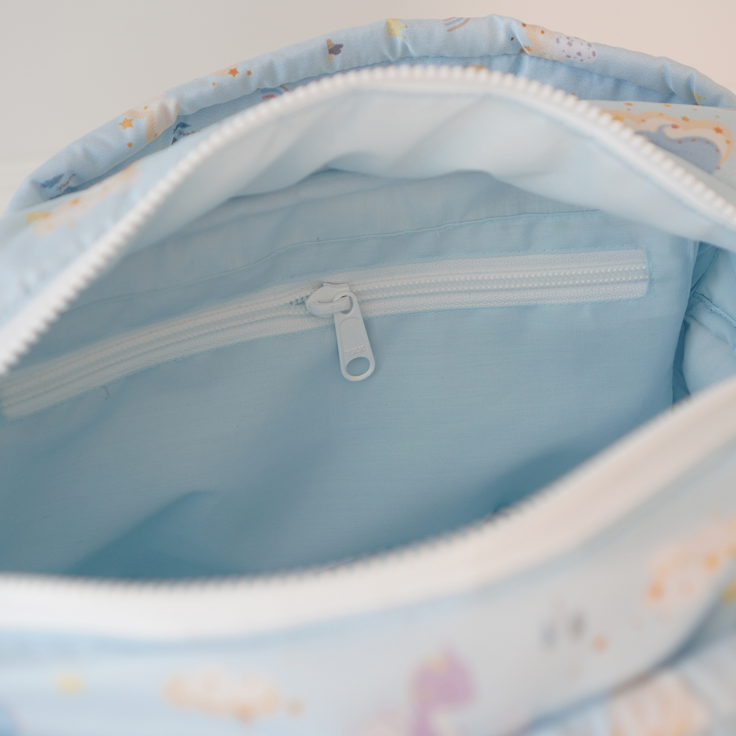Fluffy Bowling Bag กระเป๋านุ่มนิ่ม ทรง Bowling สั่งทำใส่ข้อความ ลาย Dragon - Blue