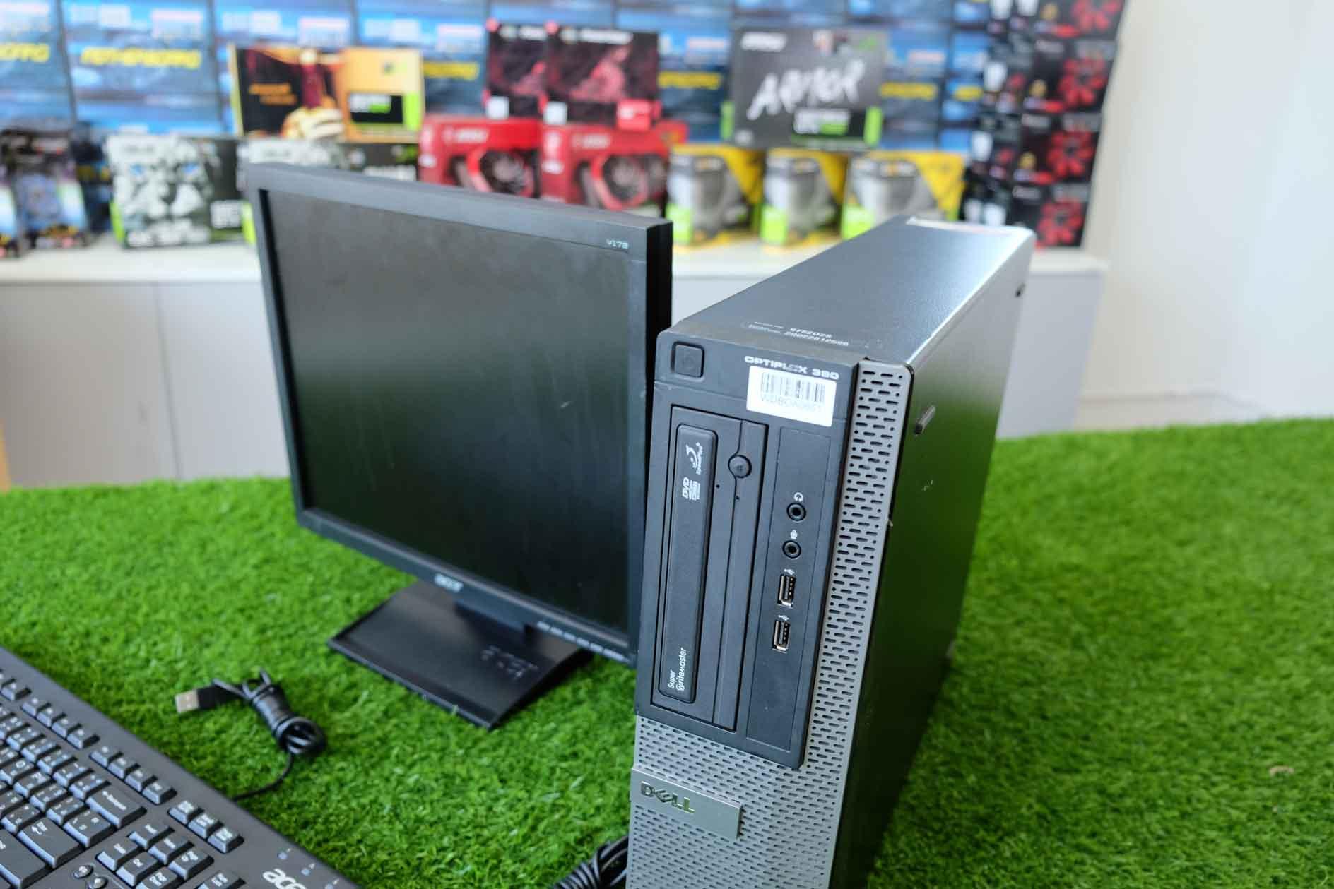 PC Dell optiplex 390 PC Dell optiplex 990 i3-2100 ram 4 GB HDD 320 GB ครบชุด พร้อมจอ 17 นิ้ว เม้าส์ คีร์บอร์ด usb wifi เครื่องเหมาะสำหรับทำงานออฟฟิต บัญชี ดูหนังฟังเพลง