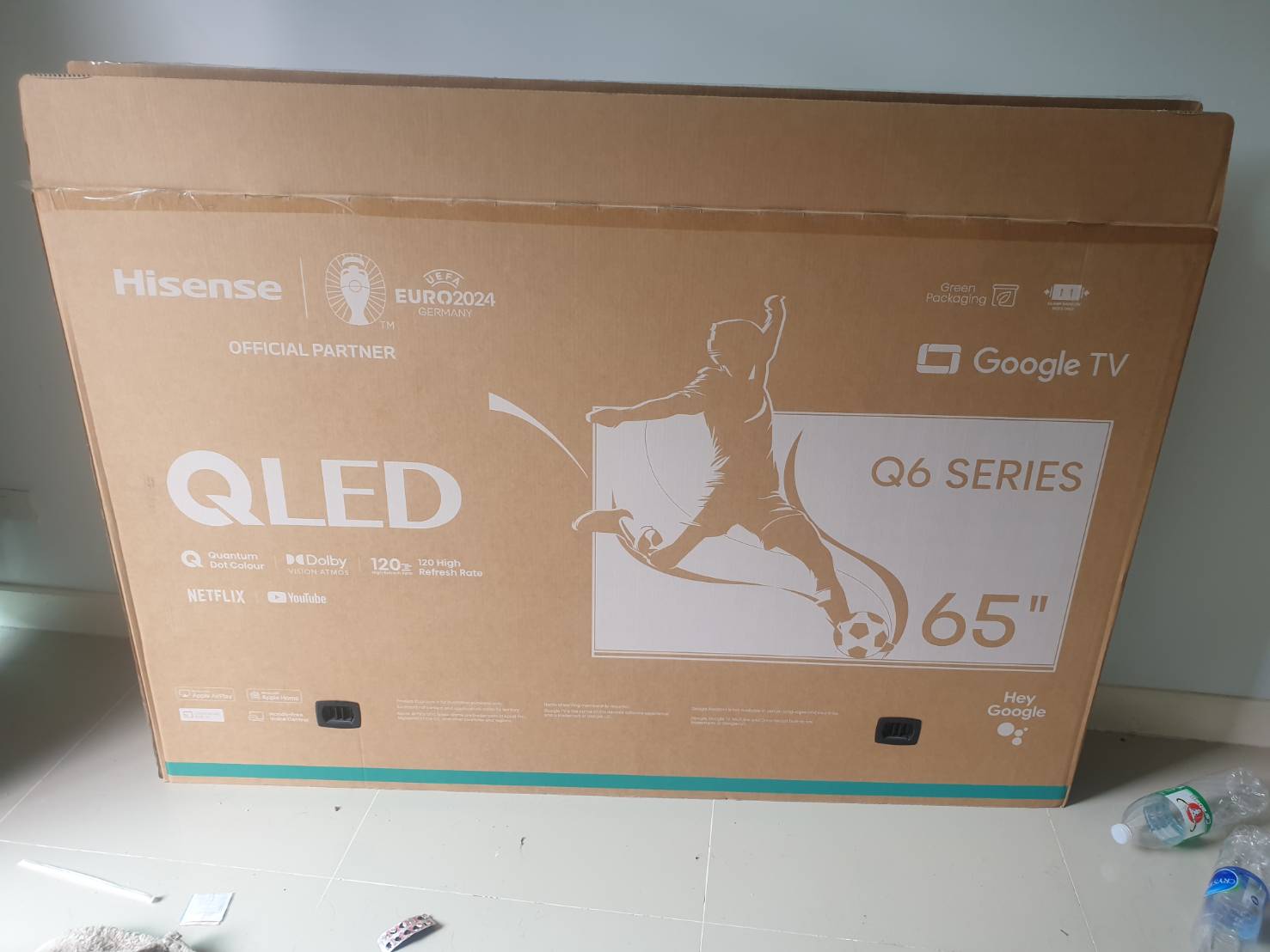 ทีวี HISENSE TV 65 นิ้ว รุ่น 65Q6N Google 4K UHD QLED ทีวี 65Q6N