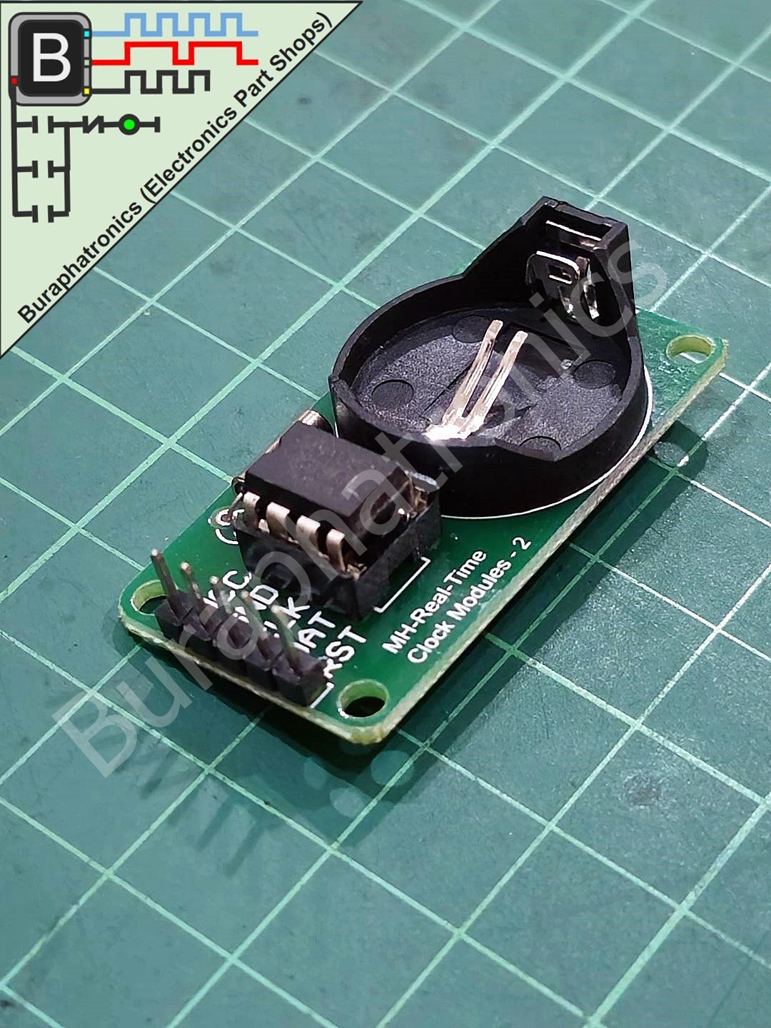DS1302 Module Realtime Clock (โมดูลอ่านเขียนเวลานาฟิกา)