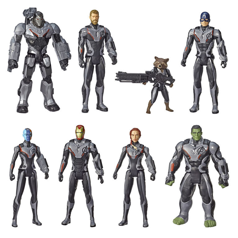 HASBRO MARVEL 12 INCH TITAN HERO TEAM MARVEL AVENGERS 8 FIGURE PACK ฮาสโบร มาร์เวล หุ่นโมเดลทีมอเวนเจอร์ส 12 นิ้ว ลิขสิทธิ์แท้