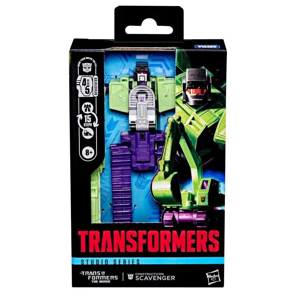 Hasbro Transformers Studio Series Deluxe Class Constructicon Scavenger Action Figure ฮาสโบร ทรานสฟอเมอร์ส สตูดิโอ ซีรีย์ส หุ่นยนต์สตรัคติคอน สแคฟเวนเจอร์ ขนาด 4.5 นิ้ว ลิขสิทธิ์แท้