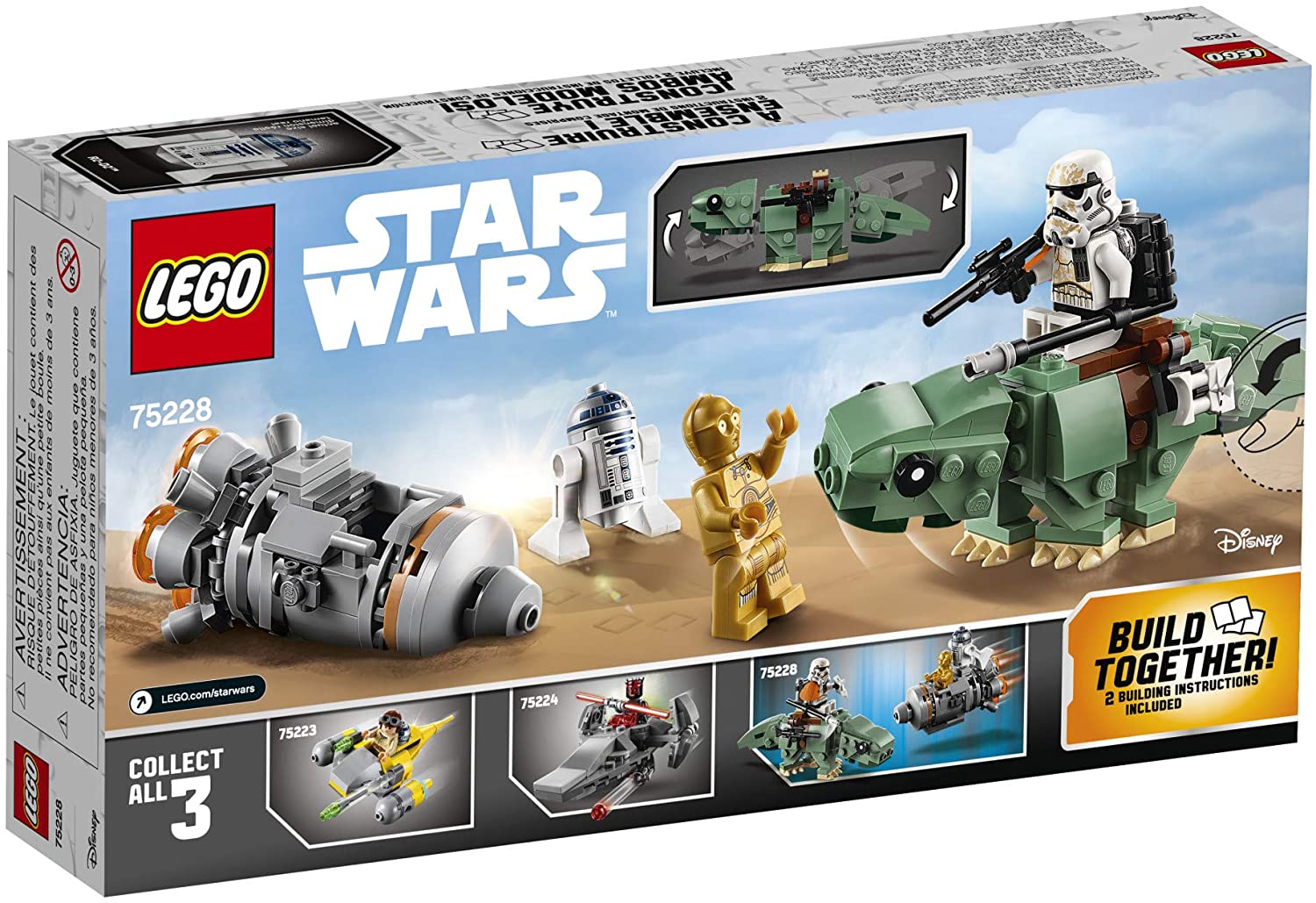 LEGO Star Wars : A New Hope Escape Pod vs Dewback Microfighters รุ่น 75228