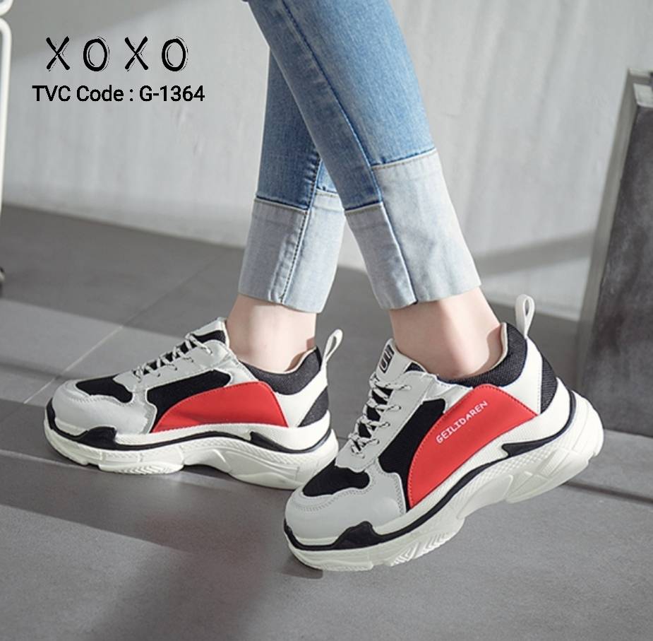 รองเท้าผ้าใบแต่งสีแฟชั่นทรงsport