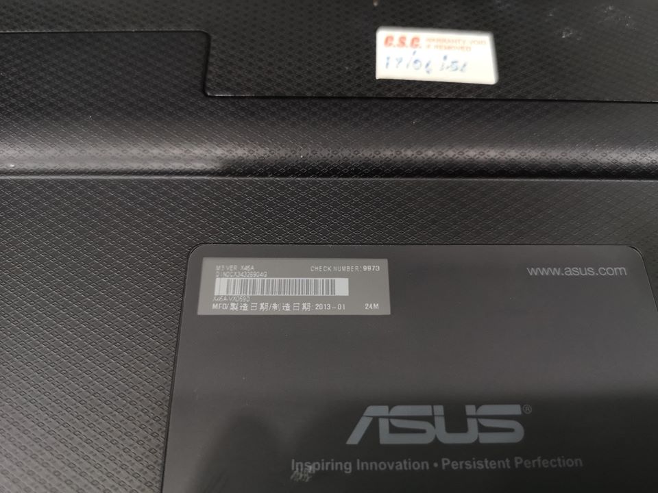 ASUS X45A Celeron 1000M