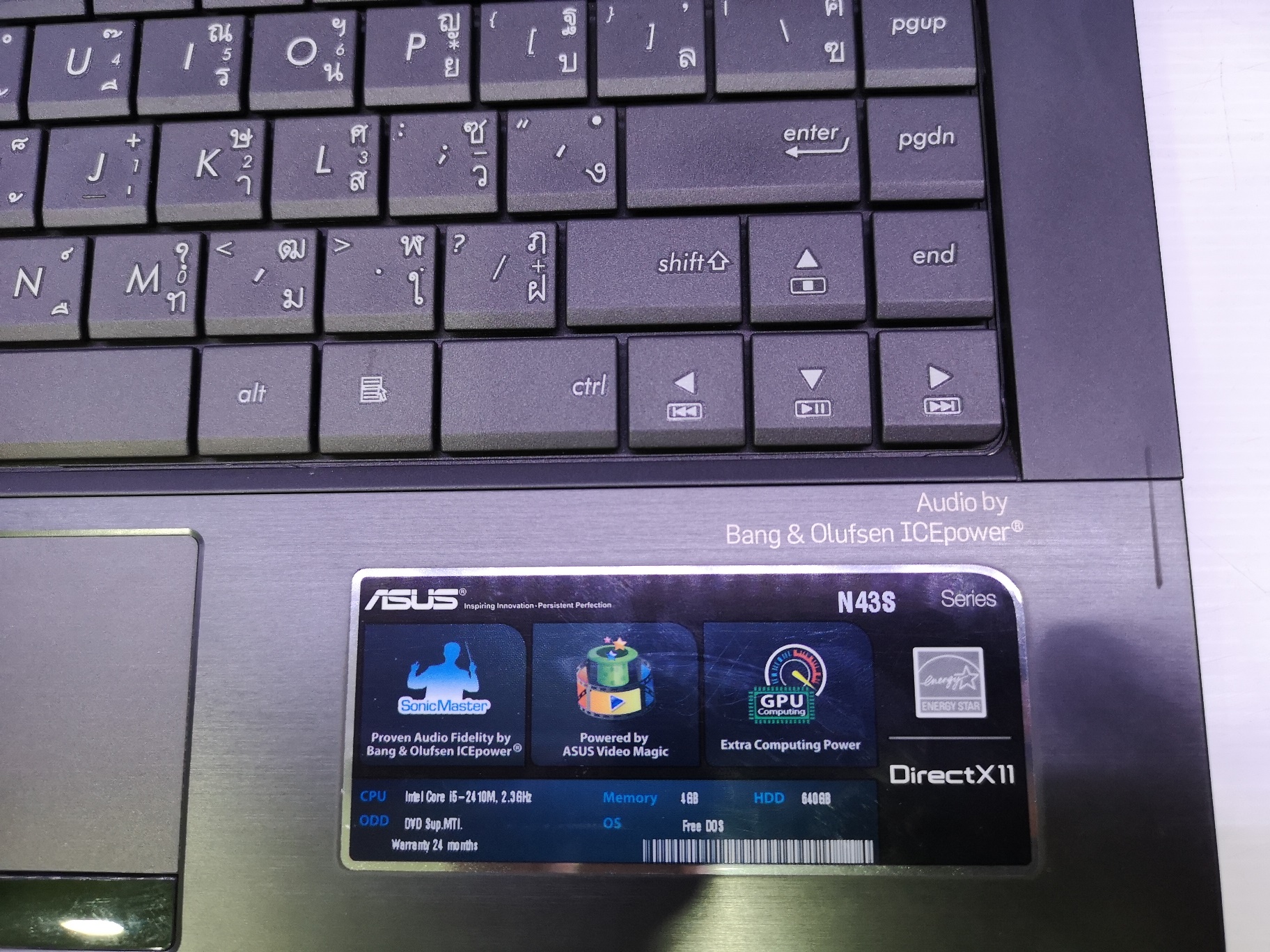 ASUS N43S แบตฯเสื่อม