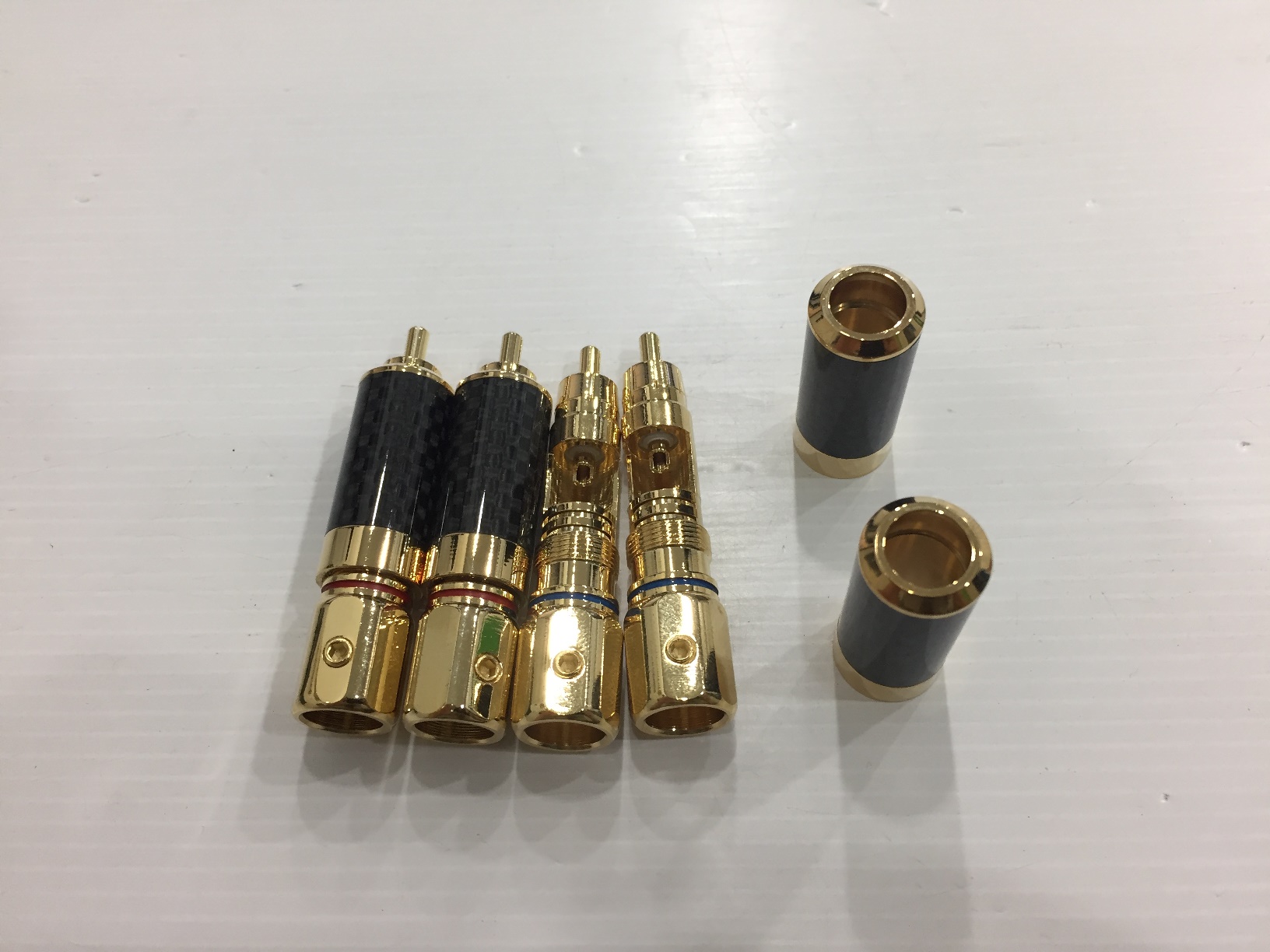 RCA Plug 24k. Gold & Rodium ราคาต่อคู่