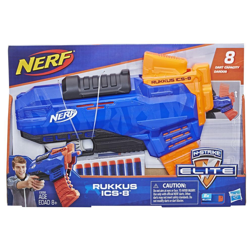 Hasbro Nerf N-Strike Elite Rukkus ICS-8 ฮาสโบร ปืนยิงกระสุนโฟม เนิร์ฟ ลิขสิทธิ์แท้
