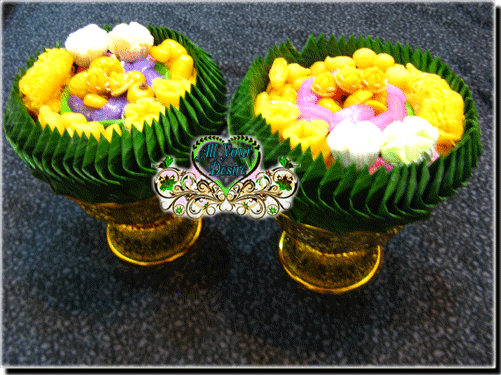 พานขนมมงคล KA 004 - ราคาพานละ 1,690 บาท/คู่ละ 3,190 บาท