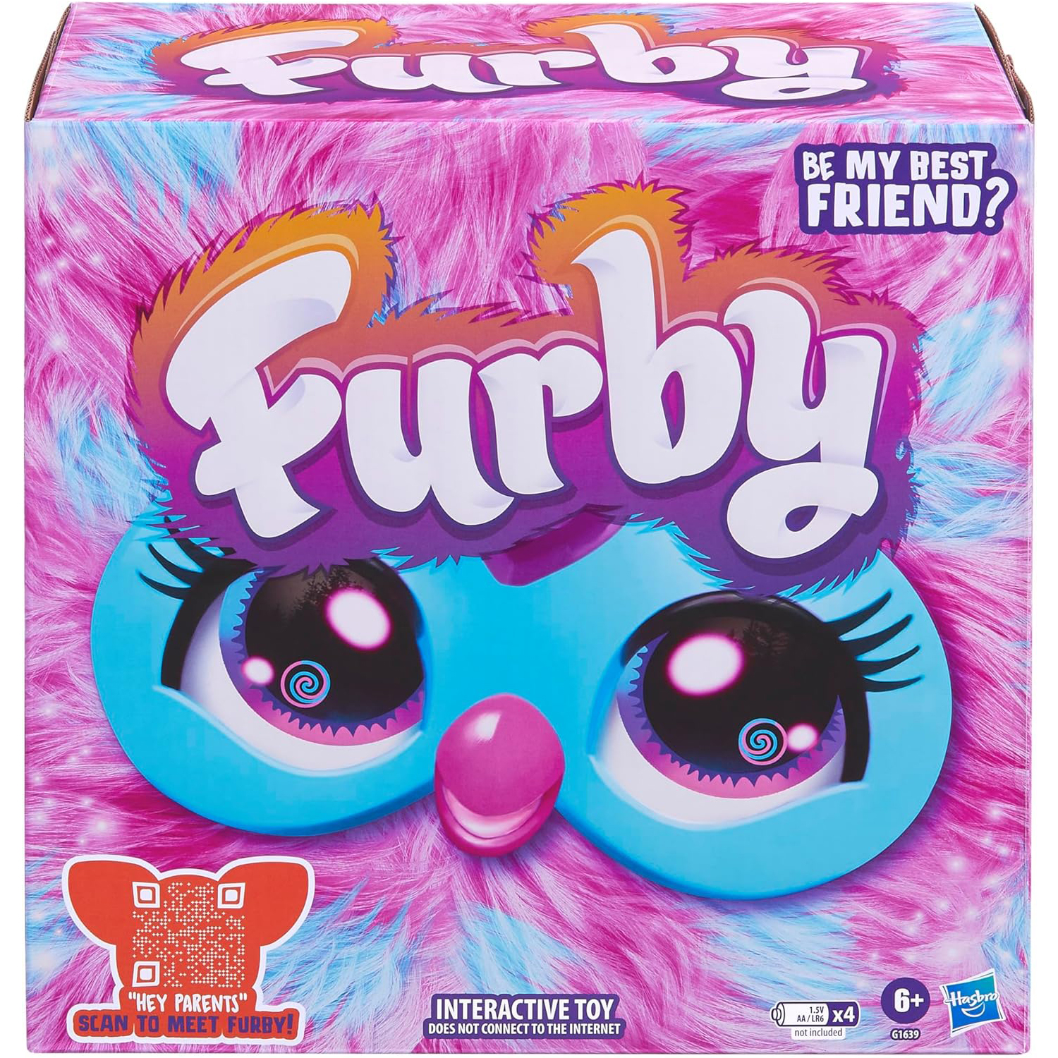 Hasbro Furby Cotton Candy Pink & Blue Plush Toy ฮาสโบร ตุ๊กตา เฟอร์บี้ คอทตอน แคนดี้ พิงค์ แอนด์ บลู ลิขสิทธิ์แท้