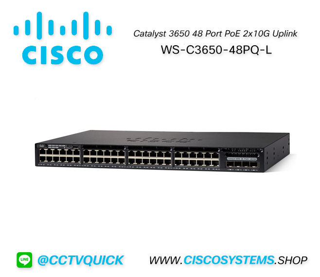 EOL WS-C3650-48PQ-L (Cisco Catalyst 3650 48 Port PoE 4x10G Uplink LAN Base) ** C9300L-48P-4X-E