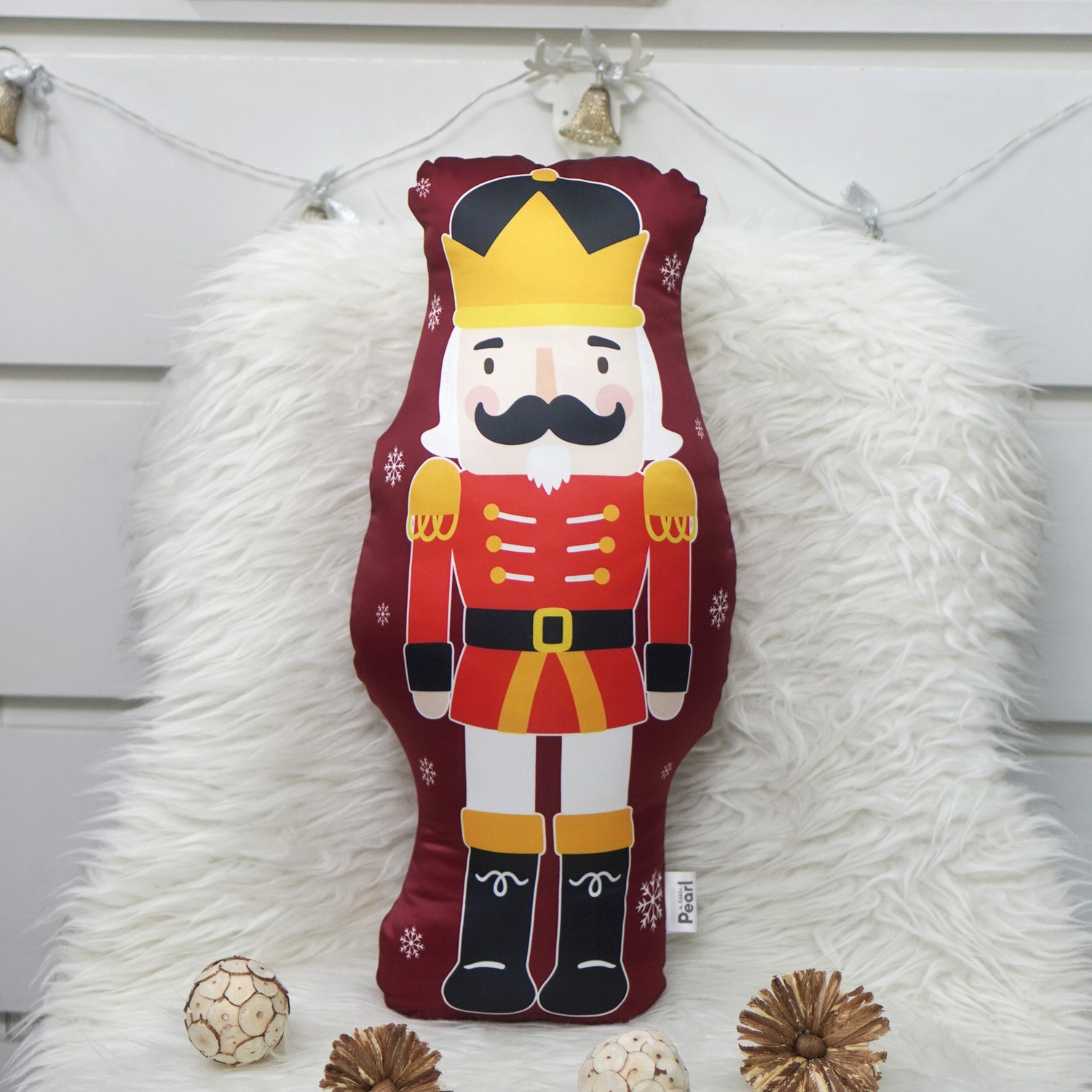 หมอนของขวัญ แบบพร้อมส่ง - ลาย Nutcracker - Red