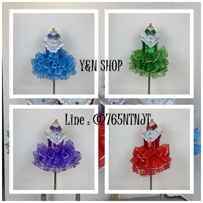Y&NShop ชุดดรัมเมเยอร์ ชุดเชียร์ลีดเดอร์ เด็กผู้หญิงอนุบาล-ประถมต้น แบบชุดคอปก