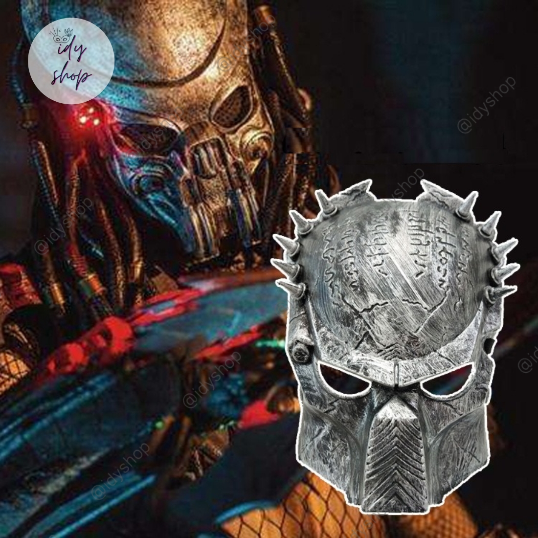 หน้ากากพรีเดเตอร์ Predator หน้ากากมนุษย์ต่างดาวสุดเท่ห์ หน้ากากปาร์ตี้ แฟนซี คอสเพลย์ Predator Movie Cosplay idyshop