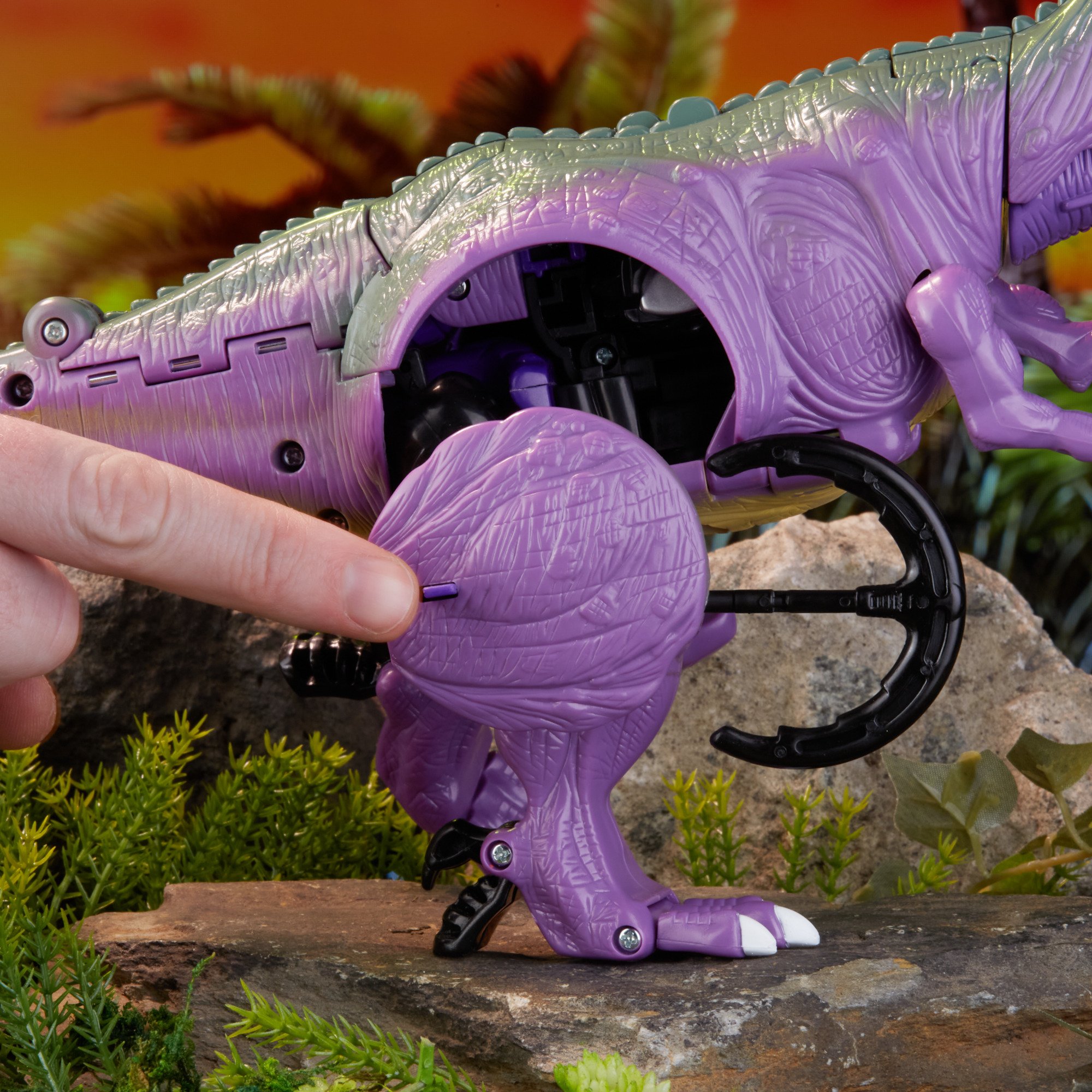 Hasbro Transformers Vintage Beast Wars Predacon Megatron Figure ฮาสโบร ทรานสฟอเมอร์ส วินเทจ บีสท์ วอร์ส หุ่นยนต์พรีดาคอน เมกะทรอน ขนาด 7.5 นิ้ว ลิขสิทธิ์แท้