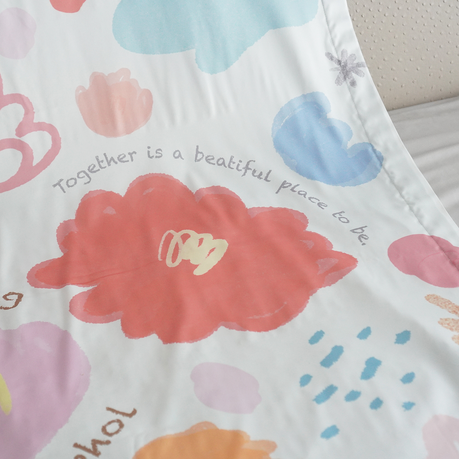 ชุดของขวัญแต่งงาน ปลอกหมอนคู่+ผ้าห่ม ขนาด 100x150cm ลาย Matalada