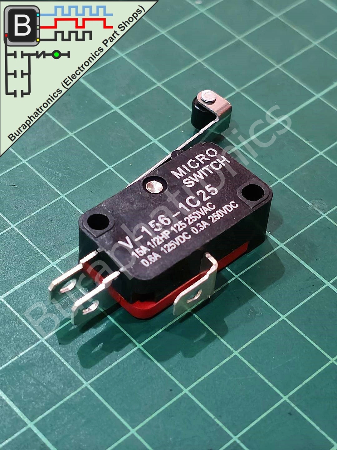 Limit Switch V-156-1C25 (ลิมิตสวิทซ์ แบบยาว พร้อมล้อ)