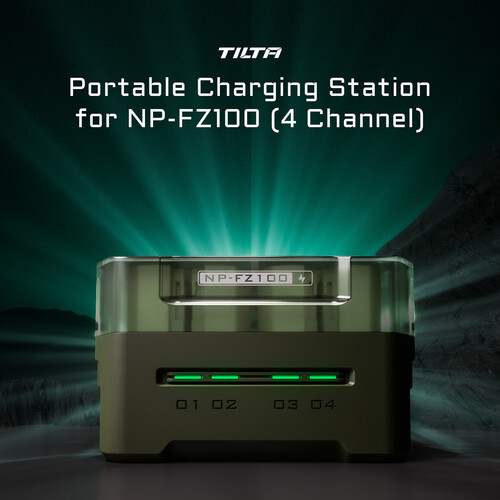 Tilta Portable Charging Station for Sony NP-FZ100 Battery (4 Channel) – Green