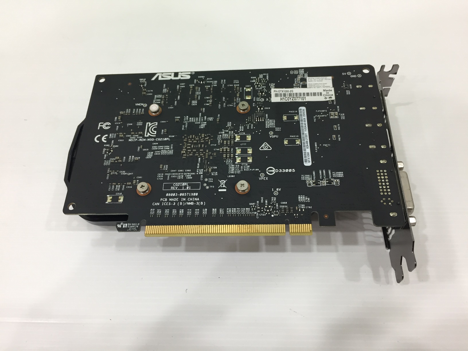 ASUS PH-GTX1050-2G COM7 03/2020