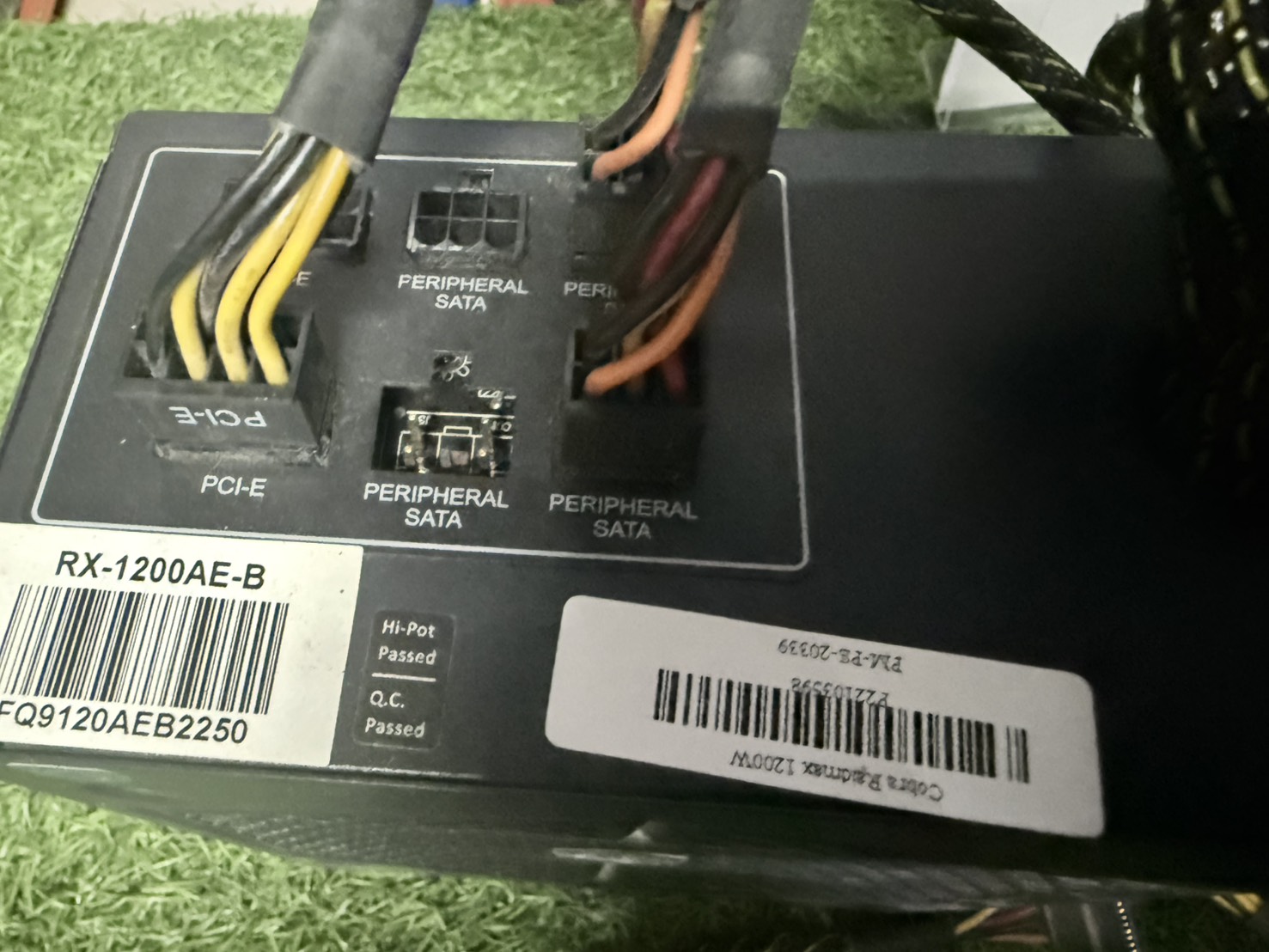 อุปกรณ์จ่ายไฟ POWER SUPPLY Cobra RX-1200AE-B 1200W สายตามรูป