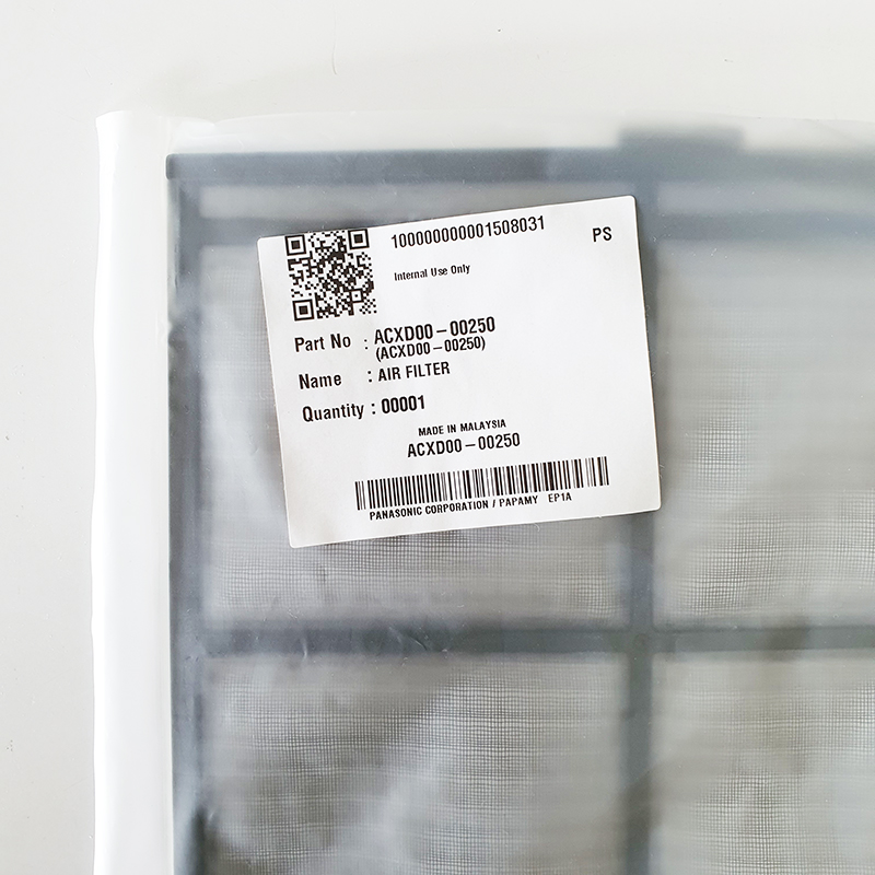 ฟิลเตอร์แอร์ PANASONIC แผ่นกรองแอร์ ACXD00-00250 แผ่นกรองฝุ่น พานาโซนิค (18,000 - 24,000 บีทียู)