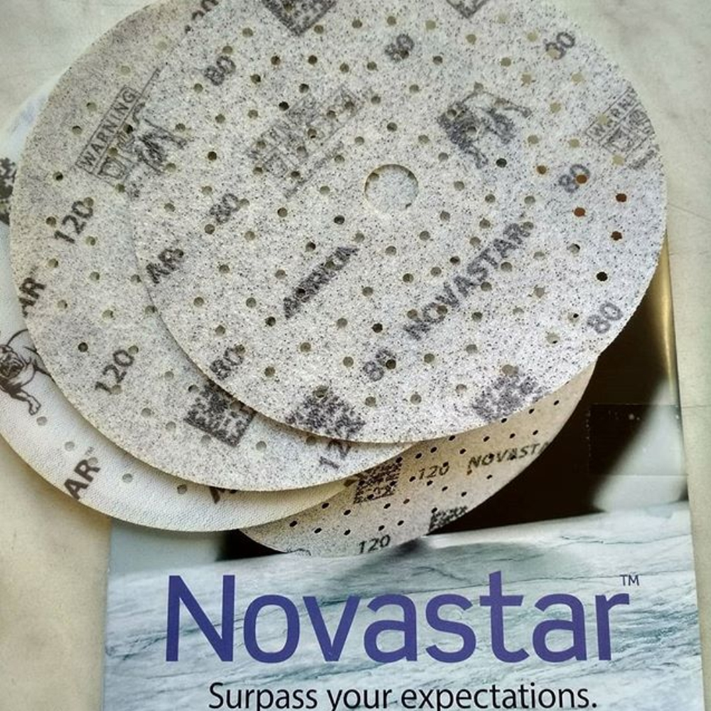 Novastar กระดาษทรายกลม 6นิ้ว 121H เบอร์ #320