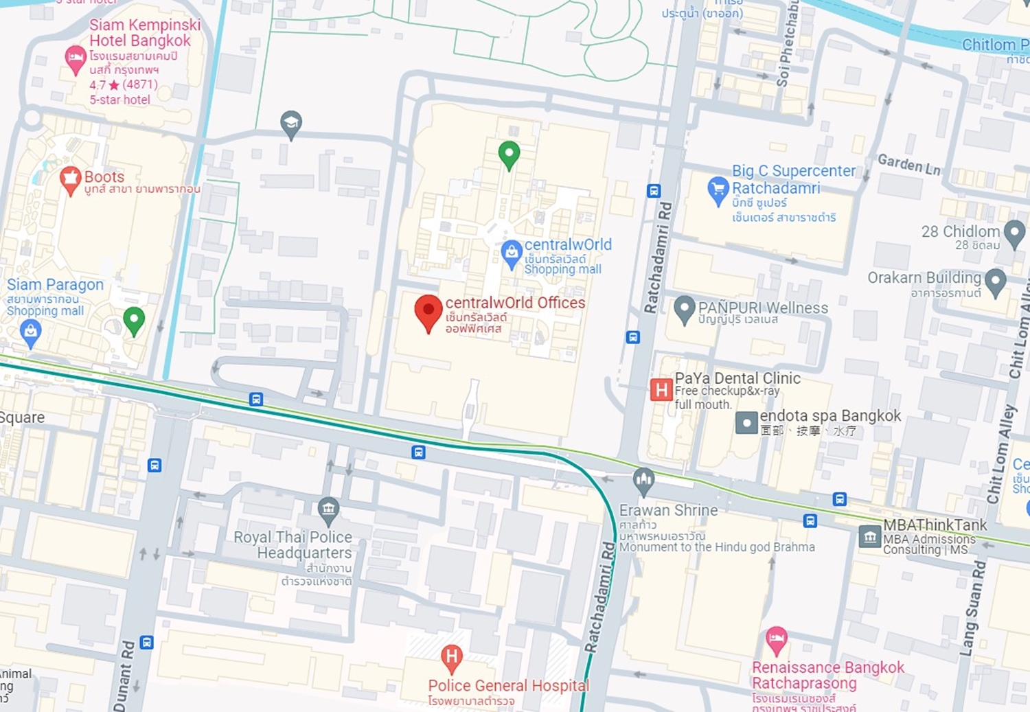 อาคารเซ็นทรัลเวิลด์ ออฟฟิศเศส (CentralwOrld Offices) สำนักงานให้เช่าใจกลางกรุงเทพฯ ติดห้างเซ็นทรัลเวิลด์ ราชดำริ ราชประสงค์ ปทุมวัน