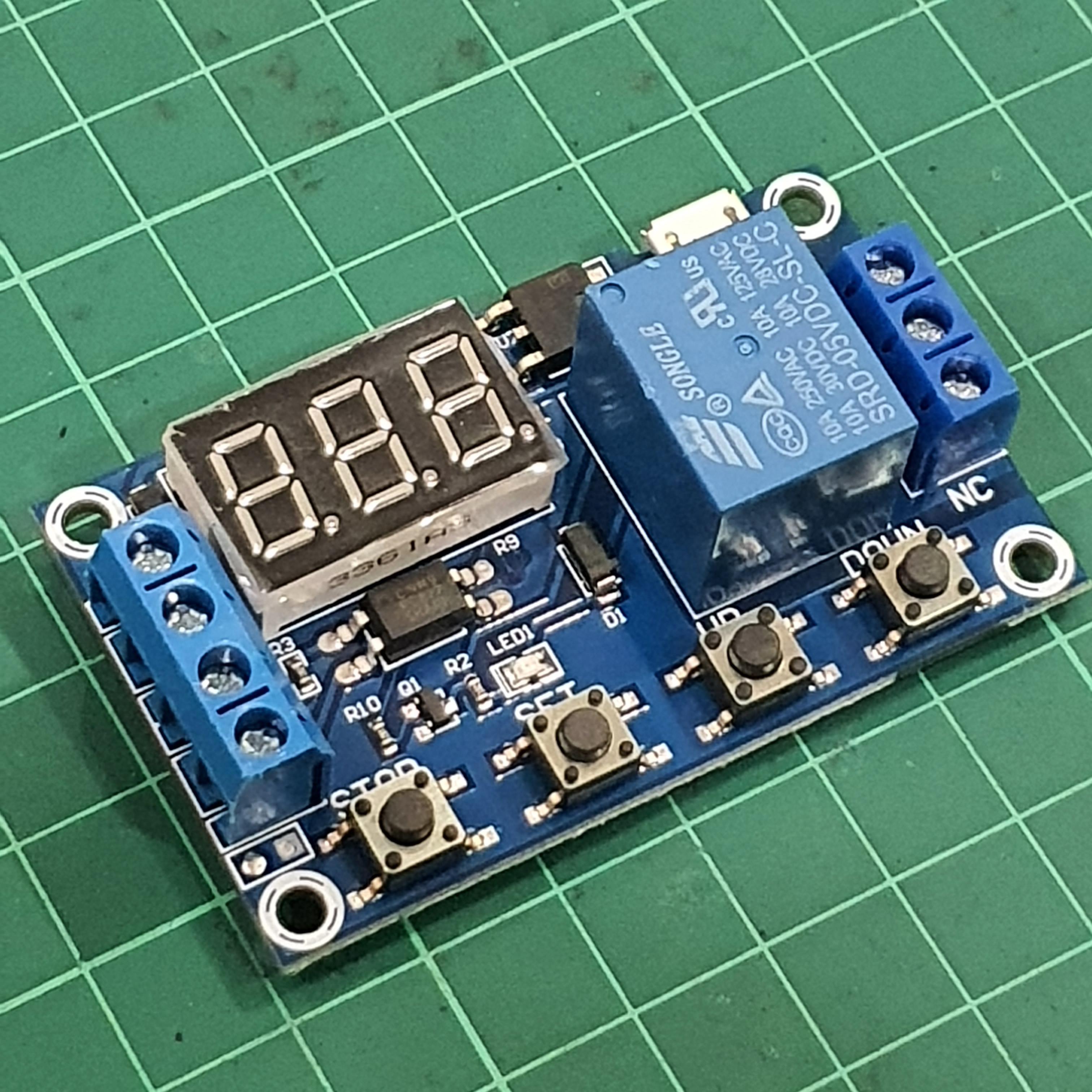 Timer Relay ุ6-24V (โมดูลตั้งเวลา เปิด-ปิด)