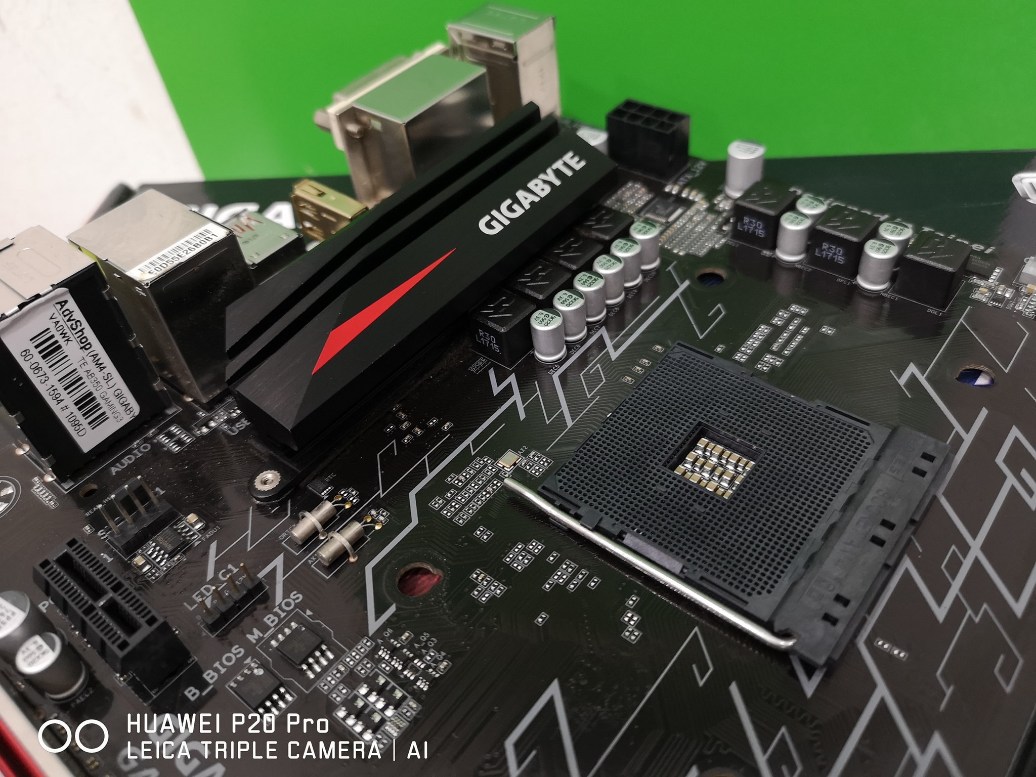 GIGABYTE GA-AB350-GAMING3 AM4 มือสอง สภาพดีๆ ไม่มีขายึดพัดลม