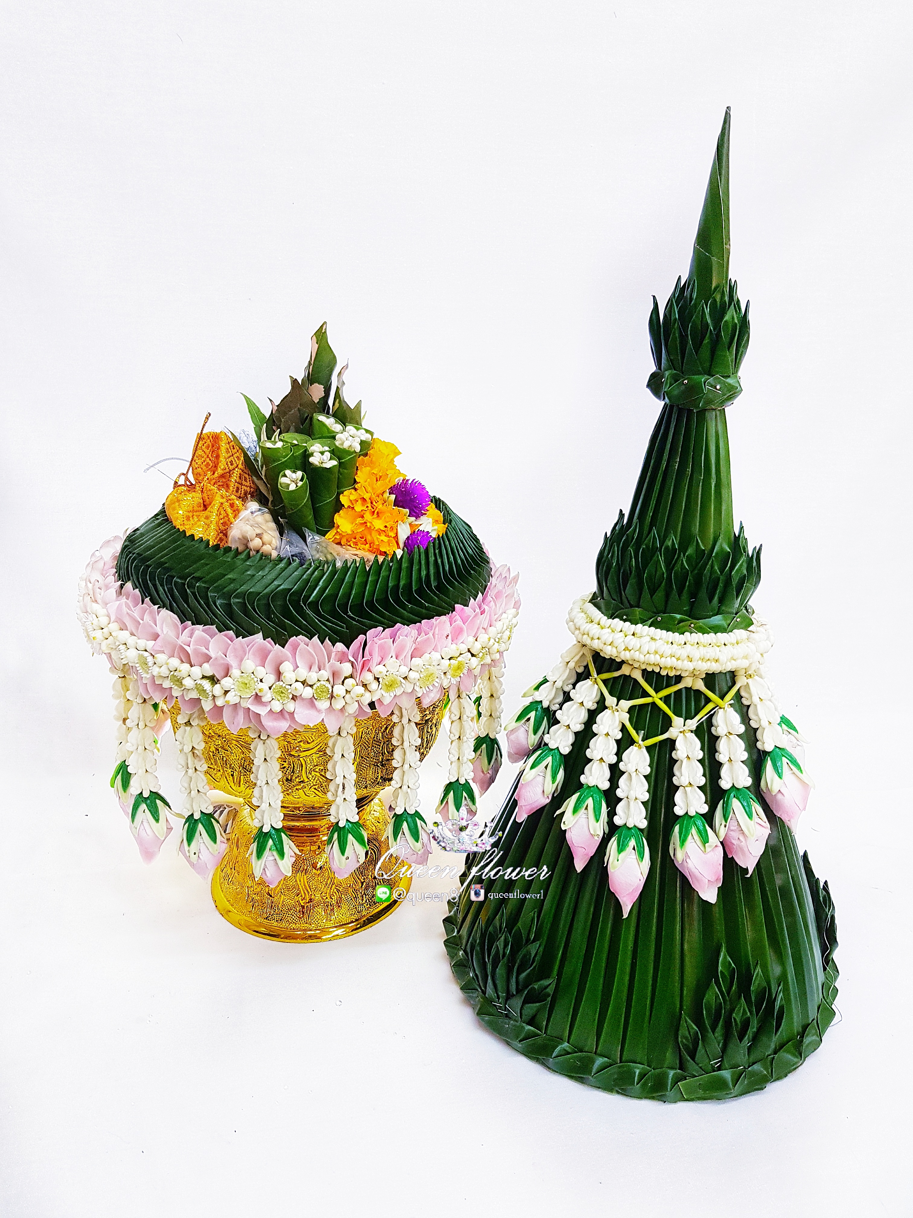 พานขันหมากร้านดอกไม้ศาลายา นครปฐม