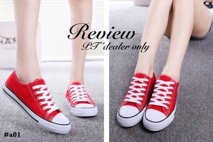 พร้อมส่ง : รองเท้า Converse Slim (สีน้ำเงิน)