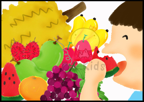 ภาพตัดต่อ : ผลไม้