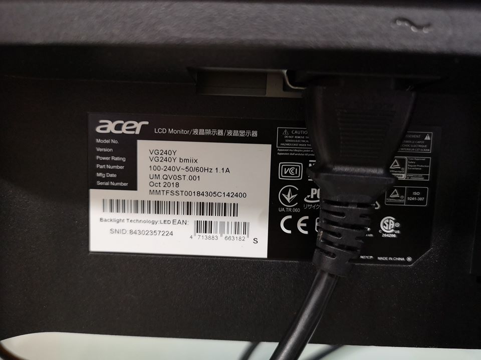 i5-8400 RAM8 GTX1060 6GB. JIB 12/2018