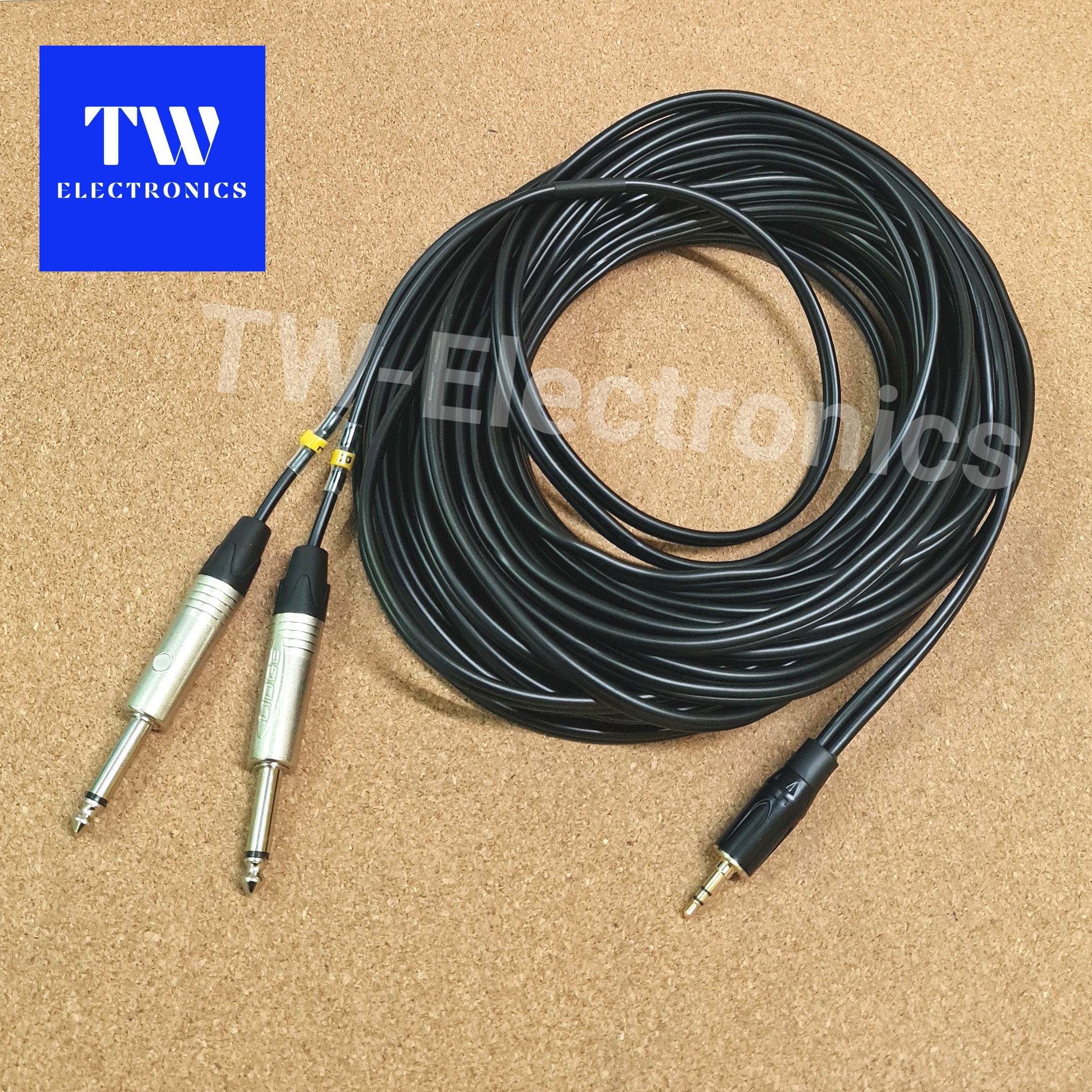 สายสัณญาณเสียง 3.5 Stereo / 6.35 Mono 2หัว **สั่งทำ ติดต่อไลน์: tw28shop
