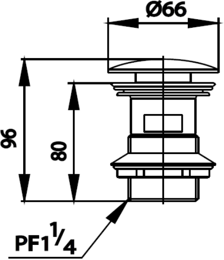 CT677(HM) สะดืออ่างล้างหน้าแบบกด
