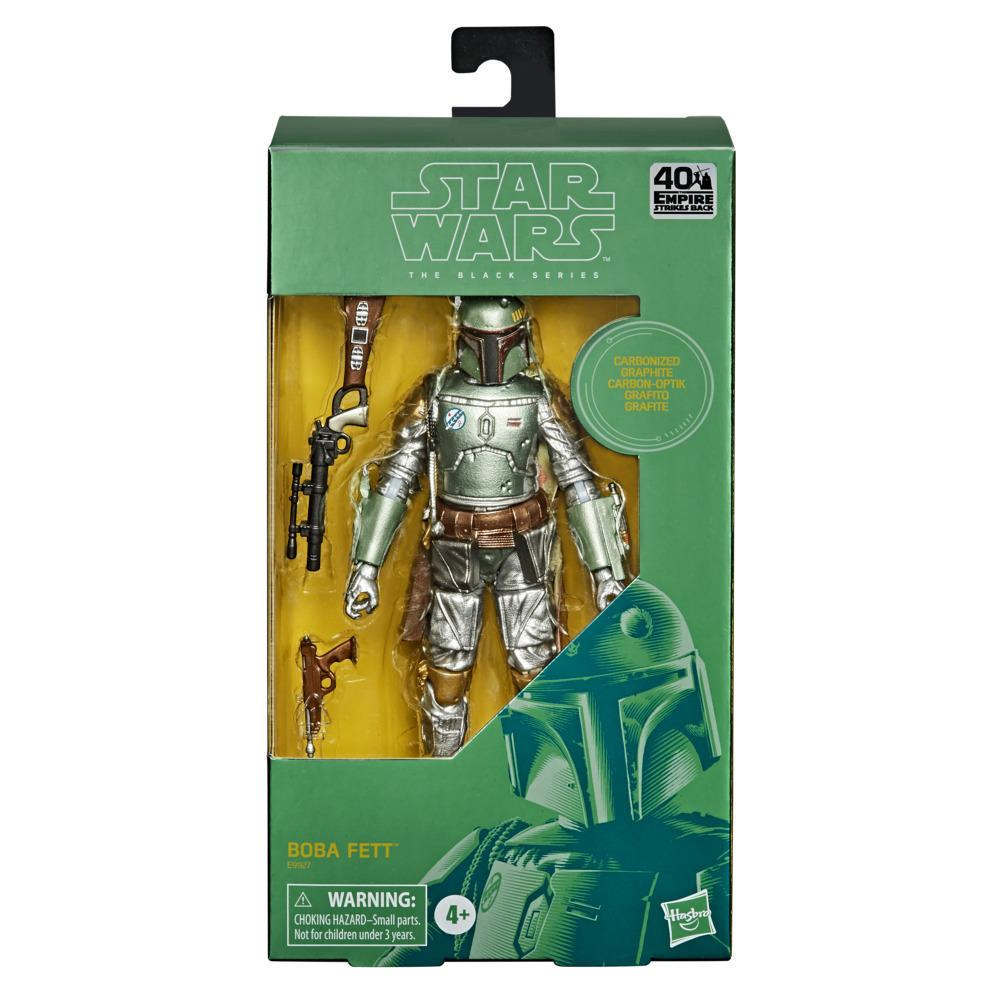 Hasbro Star Wars The Black Series Carbonized Collection Boba Fett 6-inch-scale Figure ฮาสโบร สตาร์ วอร์ส เดอะ แบล็ค ซีรีส์ หุ่นโมเดลฟิกเกอร์ คาร์บอนไนซ์ โบบา เฟทท์ ขนาด6 นิ้ว ลิขสิทธิ์แท้