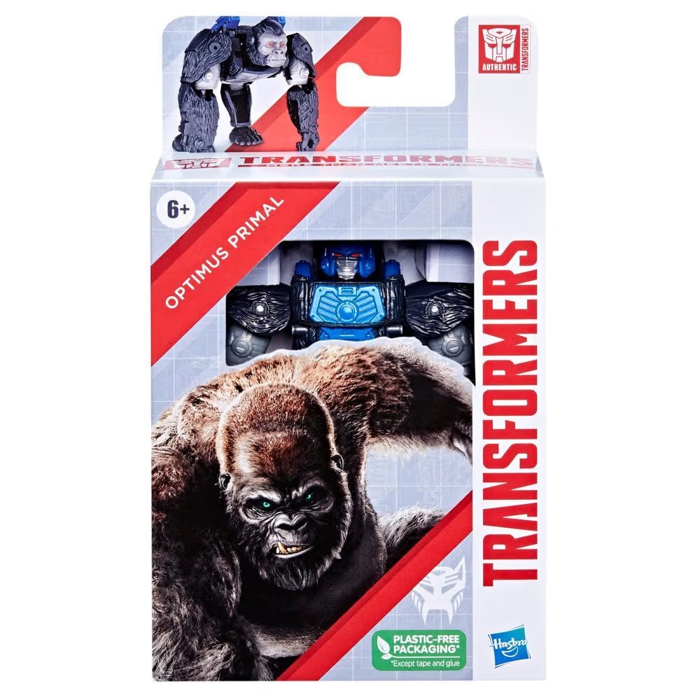 Hasbro Transformers Authentics Bravo Optimus Primal Action Figure ฮาสโบร ทรานสฟอเมอร์ส ออเทนติกส์ บราโว่ หุ่นยนต์ออพติมัส ไพรมอล ขนาด 4.5 นิ้ว ลิขสิทธิ์แท้