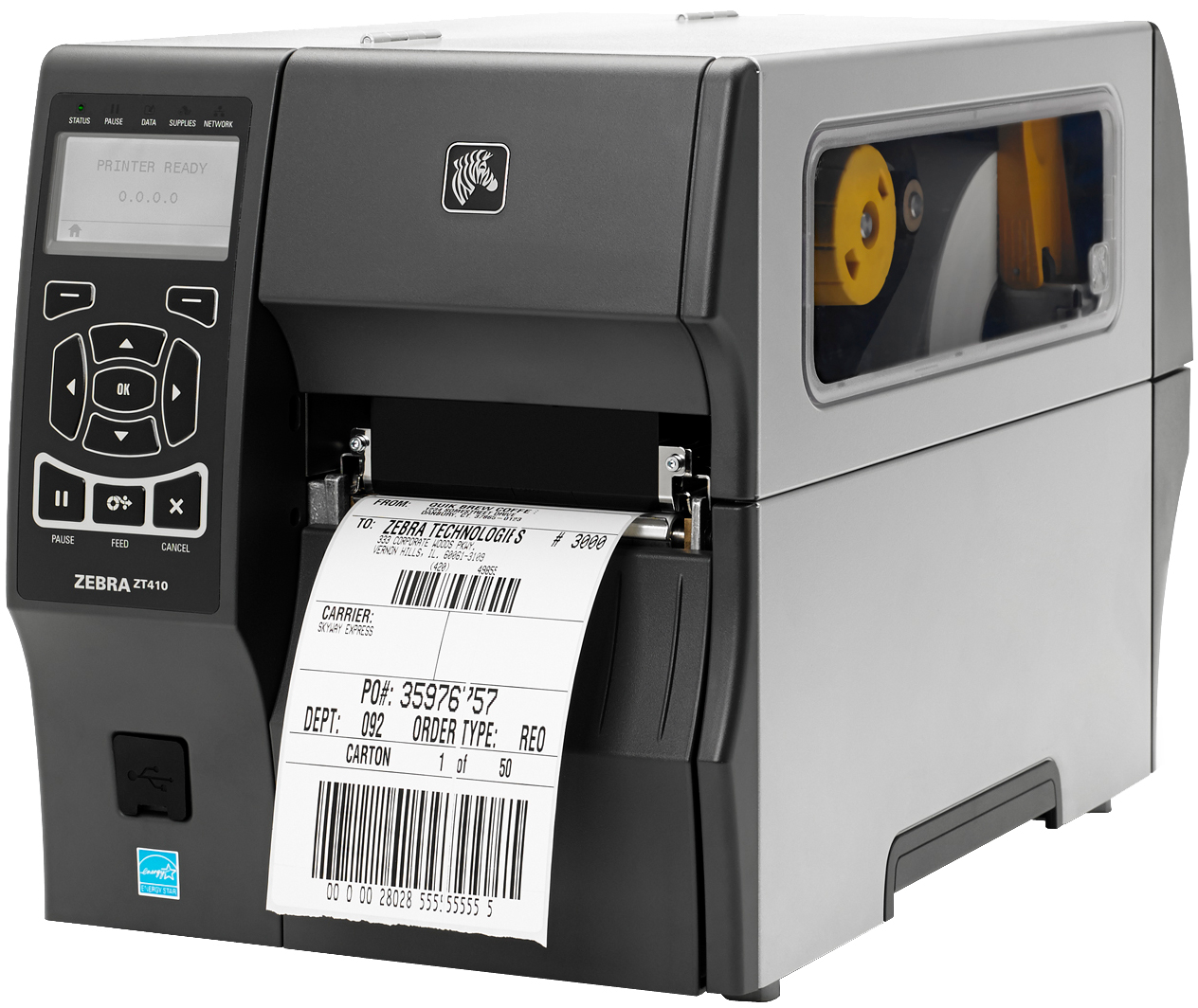 ขายถูก เครื่องพิมพ์บาร์โค้ด Zebra ZT420 Printer Barcode 300dpi เครื่องพิมพ์บาร์โค้ด อุตสาหกรรม รับประกัน1ปี