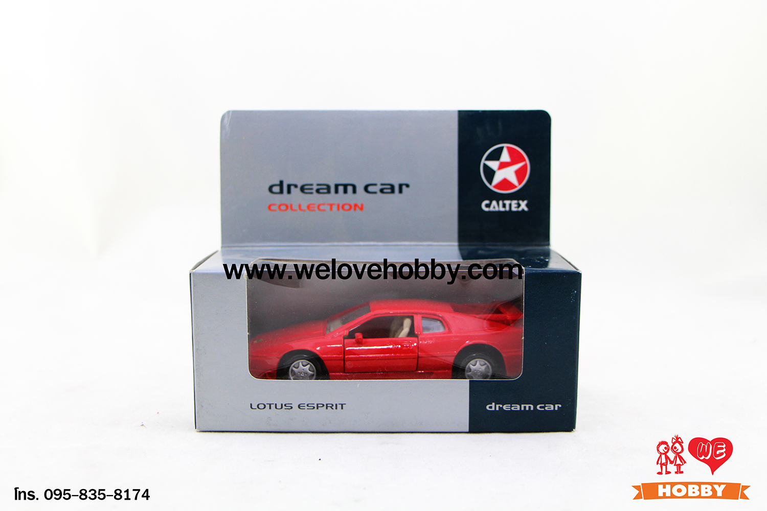 โมเดลรถ Maisto Lotus Esprit สีแดง Scale 1:36 (Caltex Dream Car Collection คันเล็ก)