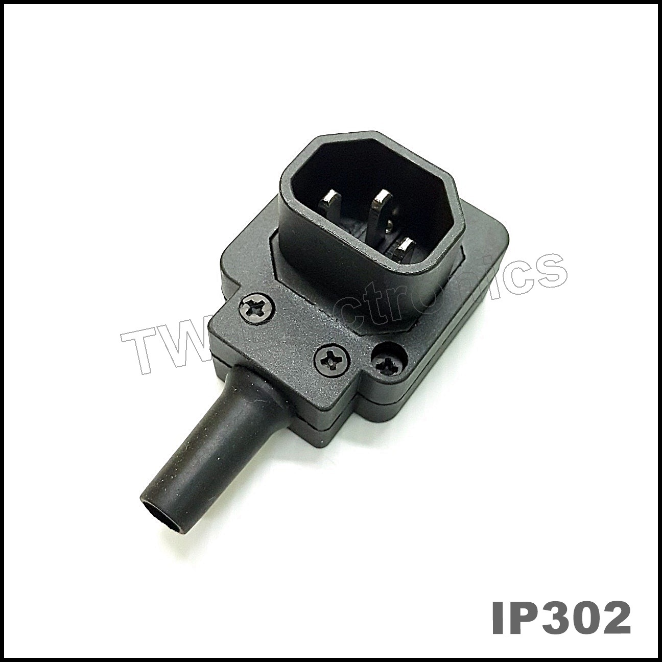 IEC Power ตัวผู้ แบบงอ / IP302