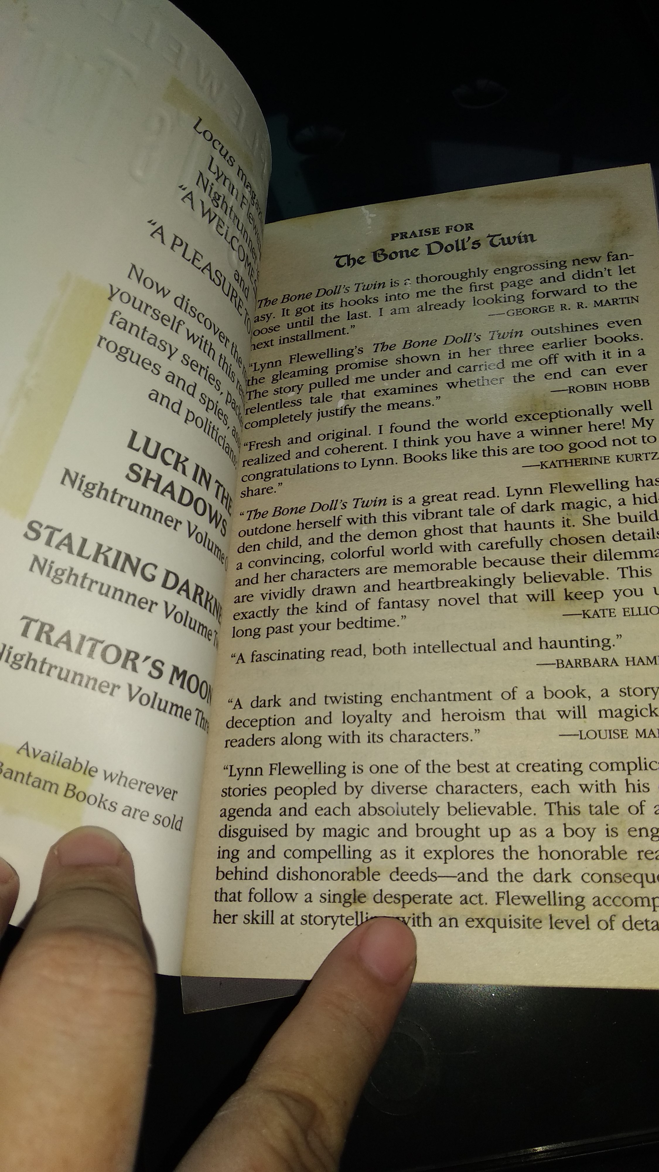 The Bone Doll's Twin, Hidden Warrior, The Oracle's Queen (Tamír Triad v1-3) by Lynn Flewelling
