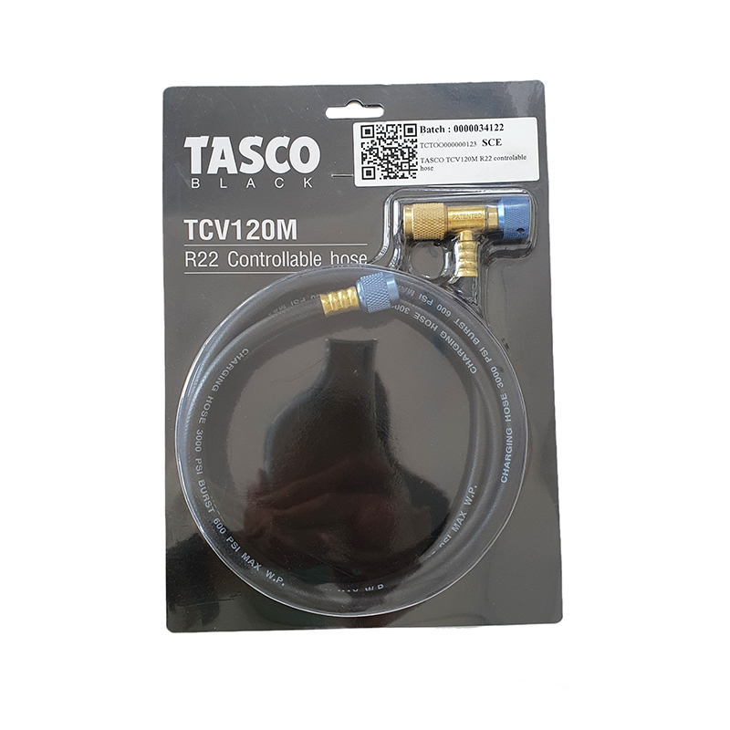สายชาร์จน้ำยาแอร์พร้อมเซฟตี้วาล์ว TASCO สำหรับน้ำยาแอร์ R22