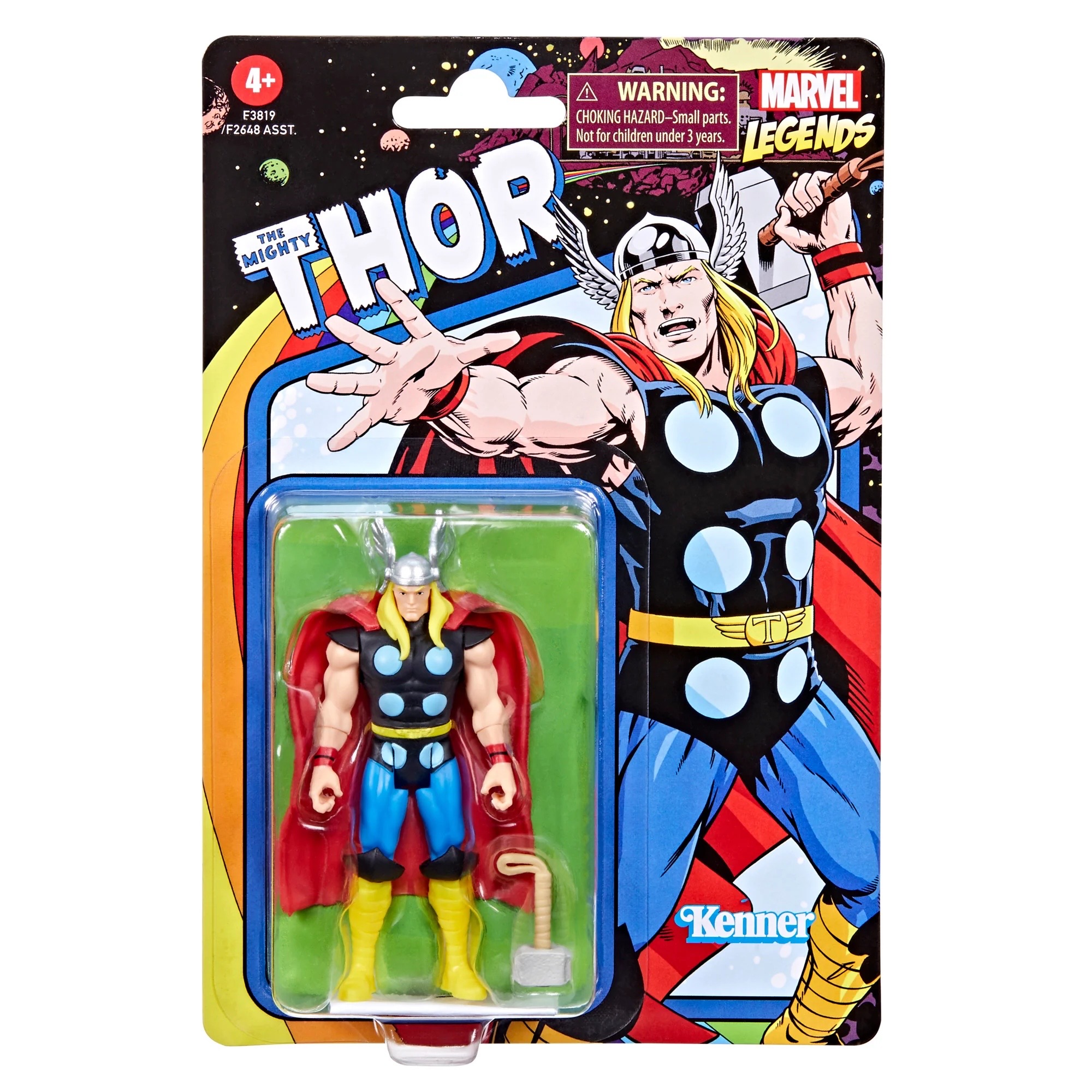 Hasbro Marvel Legends Series Thor 3.75-inch Retro 375 Collection Action Figure ฮาสโบร มาร์เวล เลเจนด์ หุ่นโมเดลฟิกเกอร์ ธอร์ ขนาด 3.75 นิ้ว ลิขสิทธิ์แท้