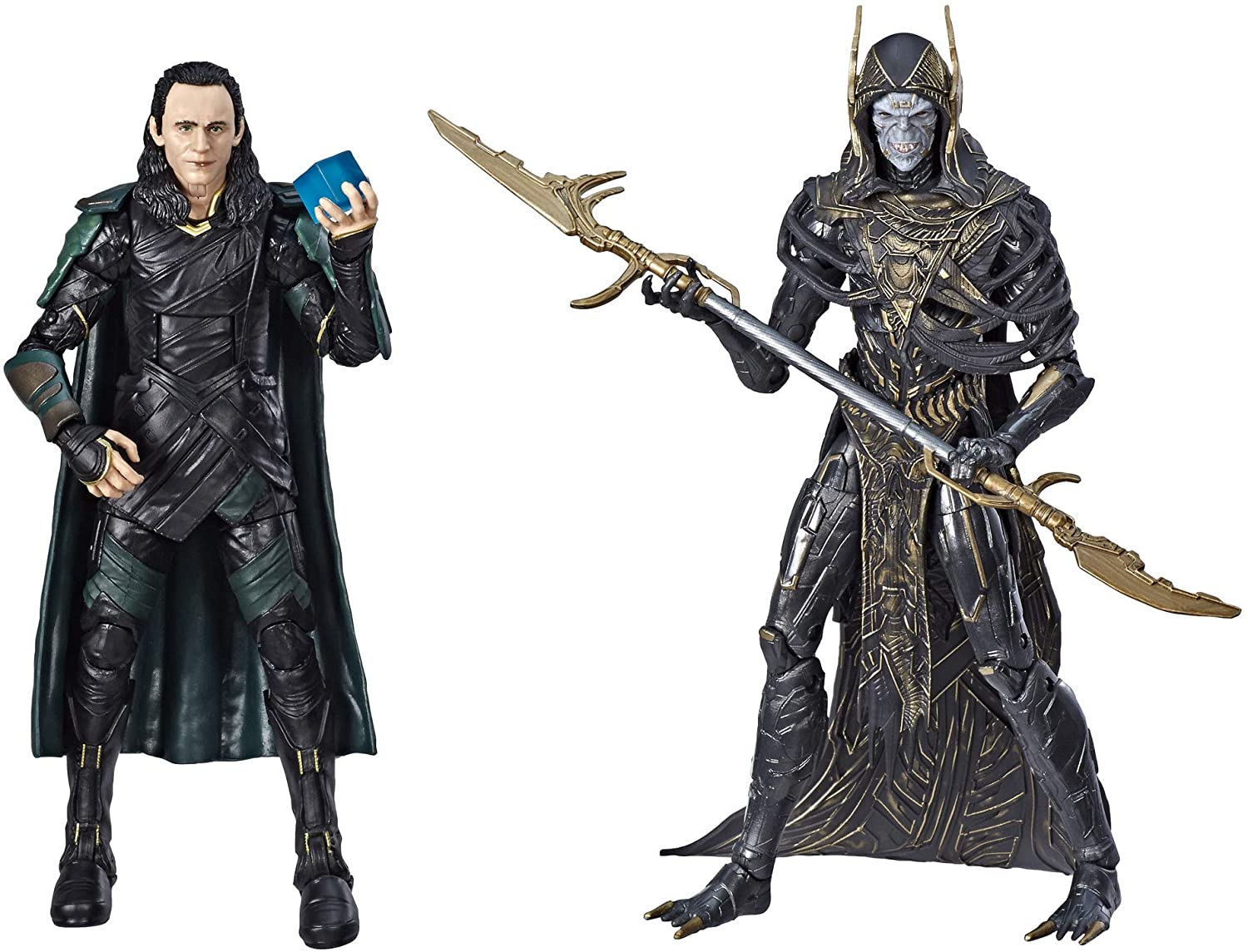 Hasbro Marvel Legends Series Avengers Infinity War Loki & Corvus Glavie 6-Inch Action Figure ฮาสโบร มาร์เวล เลเจนด์ อเวนเจอร์ส หุ่นโมเดลฟิกเกอร์ โลกิ และ คอร์วัส เกลฟ ขนาด 6 นิ้ว ลิขสิทธิ์แท้