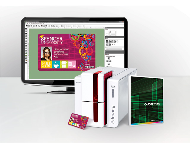 ขายถูก โปรแกรมพิมพ์บัตรแบบลิขสิทธิ์ถูกต้อง eMedia CS2 Standard Database Excel Software For Cards printe