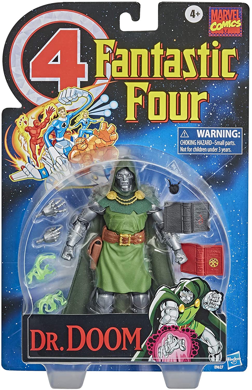 Hasbro Marvel Legends Series Vintage Fantastic Four Doctor Doom 6-Inch Action Figure ฮาสโบร มาร์เวล เลเจนด์ แฟนแทสติก โฟร์ หุ่นโมเดลฟิกเกอร์ ด็อกเตอร์ดูม วินเทจ ขนาด 6 นิ้ว ลิขสิทธิ์แท้